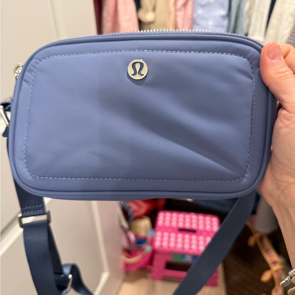 Lululemon Athletica Blue Crossbody Bag with Adjustable Strap